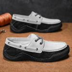 Meeste Jalan&otilde;ud, Kevadised Vabaaja Retro Nahast Jalan&otilde;ud, Meeste Mitmek&uuml;lgsed, Meeste Trendikad V&auml;rvilised Bean Shoes 46 must