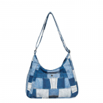 Check Tote Bag &Otilde;lakott Crossbody kott sinine