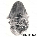 LISI HAIR S&uuml;nteetilised L&uuml;hikesed Lokkis Lainelised Hobusesaba Pikendused Klambrikinnitusega Juuksepikendused Parukas Naistele T&uuml;drukutele Juuste Cosplay Kandmiseks 25cm