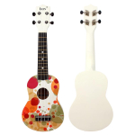 21-tolline ukulele v&auml;rviliste mullidega bassipuidust sopran ukulele 4 keelega Hawaii kitarr minikitarr laste muusikainstrument kingitus 21 inches black