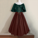 Naiste moekleit Vintage kleit Cosplay peo&otilde;htu &otilde;htune pidulik pikk kleit XXXXL must