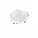Sahtlijagaja Korralduskarp lauaarvuti hoiukast K&ouml;&ouml;k Ristk&uuml;likukujuline hoiukast Plastikust v&auml;ike karp small 10*10*6cm valge
