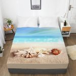 Havaiani mustriga pinguldatav lina 3D-prinditud madratsikate elastne riba voodilina voodipesu &uuml;hes t&uuml;kis 120x200 3pcs