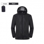 Meeste naiste matkajope veekindel kiiresti kuivav telkimine jahiriided p&auml;ikese eest kaitsvad spordimantlid UV-vastane tuulejakk 4XL must