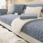 Palusroosa Diivani r&auml;tik Winter Nordic Non Libisemisvastane istmepadi seljatoe kate Moodne ja minimalistlik talvine pehme diivani kate Riidest matt 70*70cm