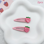 2 tk Armas magus maasikas juuksen&otilde;el Armas roosa juukseklambrid t&uuml;drukute juukseaksessuaarid tumeroosa v&auml;rv