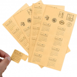 Kalendrikleebised 30 tk, kuukalendri kleebiste vahekaardid m&auml;rkmete plaanijale, 4 lehte, kleepuvad kalendrikleebised, kirjutatavad plaanija kleebised