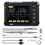 FNIRSI DSO152 Kaasaskantav Mini K&auml;eshoitav Digitaalne Ostsilloskoop Automaatne 200KHz Ribalaius 2.5MSa/s Prooviv&otilde;tusagedus Elektroonika Remondit&ouml;&ouml;riistad kollane/must