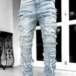 Meeste 2024. aasta mitmev&auml;rvilised, &otilde;hukesed, &otilde;hukesed teksad, 2024. aasta laigulised, trendikad meeste p&uuml;ksid L