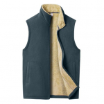 Meeste talvine vabaaja varrukateta jakk, krae, soe fliisvooder, vest, taskud, lukuga plekk, vest. XL hall