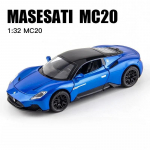 1/32 Maserati MC20 Sulamist Autode Mudel M&auml;nguasjad Diecasts Metall Simulatsioon Valguse Heliga Superspordi S&otilde;idukid Poistele S&uuml;nnip&auml;eva Kingitused sinine