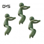 3 tk antropomorfne taimehoidja Taimede tugialus v&otilde;rsete varte jaoks, pistikud, armsad taimetoed siseaedade kaunistamiseks v&otilde;i taimede jaoks 3pcs heleroheline v&auml;rv