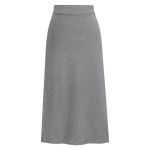 Mood naised Naiste elegantsed r&otilde;ivad Uus villane seelik poolikkott puusa seelik samm pikk seelik villane 4XL helehall v&auml;rv