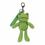 Roheline Frog Keychain Plush v&otilde;tmehoidja Cartoon seljakoti ripats t&uuml;drukule T