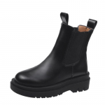 Martin Boots Naiste l&uuml;hikesed saapad Naiste Briti stiilis paksu talla paksu kontsaga nahast saapad Interneti kuulsad vahetallaga moodsad korstnasaapad 35