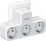 Tessan 3 pistikupesaga seina toitejuhe, kolm &uuml;hes elektrijuhtmestik, kodu- ja kontoritelefoni ja s&uuml;learvutiga &uuml;hilduv toitejuhe 3 AC Outlets hall v&auml;rv