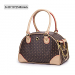 Lemmikloomatranspordi kandekotid v&auml;ikestele v&auml;ikestele koertele, &otilde;ues kokkupandav kaasaskantav Chihuahua Yorkshire k&auml;ekott S pruun