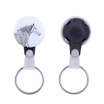 Percheron - unique keychain with a horse picture, handmade product, light and handy pendant from Art-Dog brand