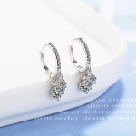 925 Sterling Silver Uus moodne tsirkoonist tilgutikujuline r&otilde;ngakujuline k&otilde;rvar&otilde;ngas, tarvikud, hulgim&uuml;&uuml;k &uuml;mmargused k&otilde;rvar&otilde;ngad Dropshipping S-E861