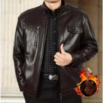 Keskealised ja eakad isa riided meeste nahktagi meeste p&uuml;stkraega nahkjakid vabaajar&otilde;ivad 170