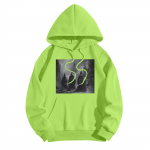 Pusad teismelistele t&uuml;drukutele pikkade varrukatega printimine vabaaja graafilised kapuutsid, n&ouml;&ouml;riga pullover Armas &uuml;lisuur kapuuts XL must