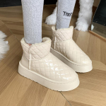 Naiste lumesaapad Talvised soojad pl&uuml;&uuml;sisaapad Naiste talvised vabaajajalatsid Naiste pahkluu moesaapad platvormkingad 36