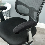 1 paar tooli k&auml;etoe katet kontoriarvuti tooli k&auml;etugede katted katted padjad Painduvad 2tk/komplekt must