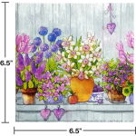 20tk/pakend 33*33cm 2-kihiline lillemustriga peosalvr&auml;tik