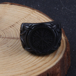 Viking Rings Norse Compass S&otilde;rmus roostevabast terasest tarvik Guardian Protection Amulett 7 kuld