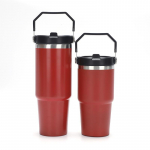 Car Cup Travel Thermal Cup Termos Veepudel Termos Joogin&otilde;ud trummel Kruus Kohv Original Thermo Thermos Termovaakumkolb Kaasaskantav J&auml;&auml;kuninga tass 20oz punane