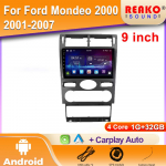 Android 2K autoraadio Ford Mondeo 2000 2001-2007 jaoks Video Multimeedia Bluetooth-m&auml;ngija Navigatsioon GPS 4G Carplay stereo 4 core 1GB+32GB carplay
