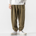 Sametised Meeste Haremip&uuml;ksid Moodsad Meeste Jooksup&uuml;ksid Puuvillased Vabaaja P&uuml;ksid Streetwear Pahkluupikkusega P&uuml;ksid M must