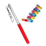 Reguleeritava pikkusega lipuvarras giididele, kaasaskantav roostevabast terasest k&auml;eshoitav lipuvarras punane