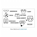 Beebipoiste riiete kleebised Kodukaunistusega riidekapi kleebis Magamistoa kunsti kleebis