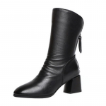 Naiste v&otilde;luvad moekad seksikad seltskonnadaamid k&otilde;rged saapad nahkkingad moodne lukk k&otilde;rged kontsad moesaapad naiste kingad 40 must