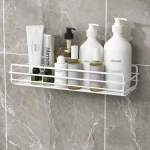 Vannitoariiul Du&scaron;iriiulid &Scaron;ampoonihoidja Kosmeetikariiul Korv Nurgariiul Seinale Paigaldatav K&ouml;&ouml;gi Hoiutarvikud Kodu Korraldaja