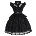 Kolmap&auml;evane Addamsi musta kleidi cosplay kost&uuml;&uuml;m &ndash; Addamsi pereteemaline seelik 9032# Skirt + Belt + Waistband. 100Y must