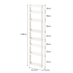 Vannituba ukse taga &Otilde;huke hoiukapp Vannituba ukse taga riiul Kodu k&ouml;&ouml;k Poolkorrus mitmekihiline kitsas puhvetkapp 170*41.2*9.5cm