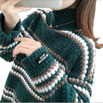 Naiste &scaron;enill-kootud kampsun, k&otilde;rge kaelusega pikkade varrukatega vabaaja avar sviiter s&uuml;gis-talvine paks soe alumine kampsun one size