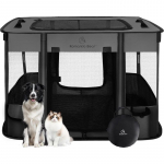 Koerte m&auml;nguaedik, kokkupandavad koerakasside m&auml;nguaedikud, kaasaskantav treeningutelgi aedik, veekindel hingav varjukate, siseruumides v&auml;ljas Medium