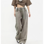 Y2K teksad naiste k&otilde;rge v&ouml;&ouml;kohaga elastne v&ouml;&ouml;koht teksap&uuml;ksid naiste vintage Ameerika stiilis raskustes t&auml;navar&otilde;ivad hip hop XXXL