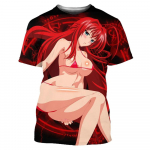 Keskkooli DxD 3D-prindiga seksikas anime manga T-s&auml;rk t&uuml;drukute meeste naiste unisex t&auml;navariided suvised &uuml;lisuured s&auml;rgid vabaaja moes&auml;rgid 4XL