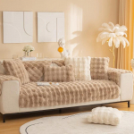 Rabbit Plush kohev diivanikate Talvine Paks Soe Plush Diivanipadjad Libisemiskindlad Elutoa Diivan seljatugi K&auml;etoed Diivani r&auml;tik A 70x70