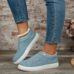 Naiste tennised trukkn&ouml;&ouml;pidega &uuml;mara ninaga disain pandlaga tennised naistele hingavad spordijalatsid platvormiga vulkaniseeritud kingad zapatillas 43 sinine