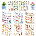 8 loomingulist magustoidukleebise juhendit, armsat m&auml;rkmiku kollaažikomplekti, multifilmi m&auml;ngualbumi dekoor 8 pieces/bag