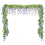 2 tk Pulmakaar Wisteria Garland 180 cm Kunstlikud Wisteria lilled kaunistamiseks Real Touch siidist lillepael Luuderohi koduaia sisekujundus v&otilde;ltslill lilla