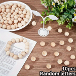 10/30/50 tk kirja &uuml;mmargused naturaalsest puidust helmed 16 mm Euroopa suurte aukudega puidust helmed lahtised vahehelmed, kasutatakse meisterdamiseks k&auml;ev&otilde;rud kaelakeed 10pcs