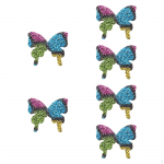 Butterfly Iron on Patch Clothing Decor Repair DIY Crafts Sewing Sticker for Jeans violet