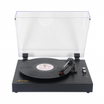 Retro vin&uuml;&uuml;lplaadim&auml;ngija LP plaadim&auml;ngija kaasaskantav plaadim&auml;ngija vanaaegne gramofon 3 kiirust BT5.0 US must
