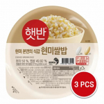 CJ Mikrolaineahjus valmistatav kiirk&uuml;psetatav riis Hetban - Pruun riis 210g (2 Valikud) 3PCS